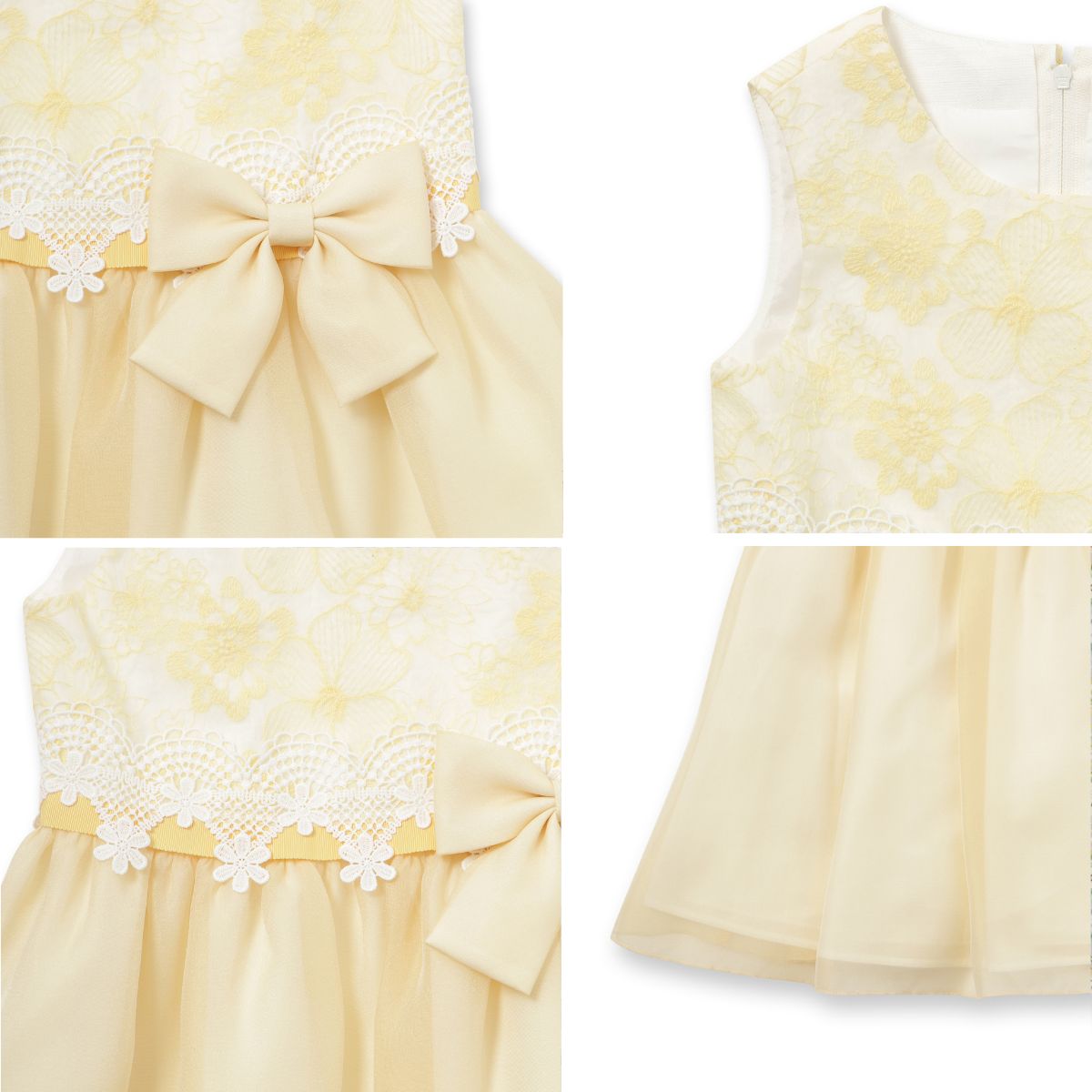 レース×オーガンザドレス 80 90 100 110 120cm (8396-7105-7305) CHOPIN/ショパン