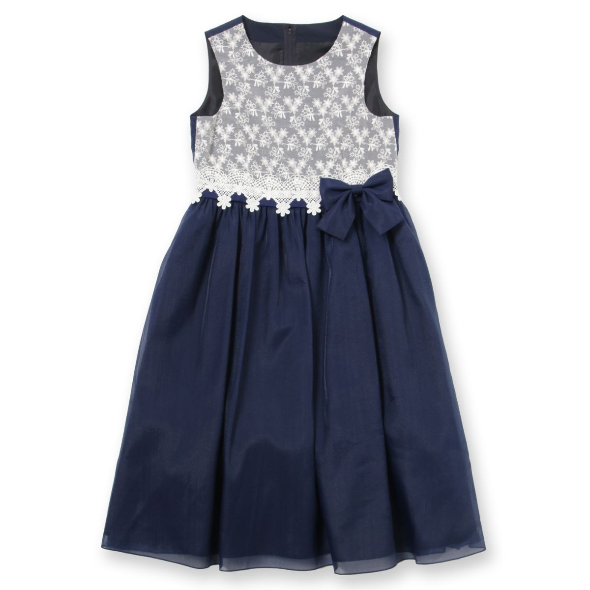 レース×オーガンザドレス 80 90 100 110 120cm (8396-7105-7305) CHOPIN/ショパン