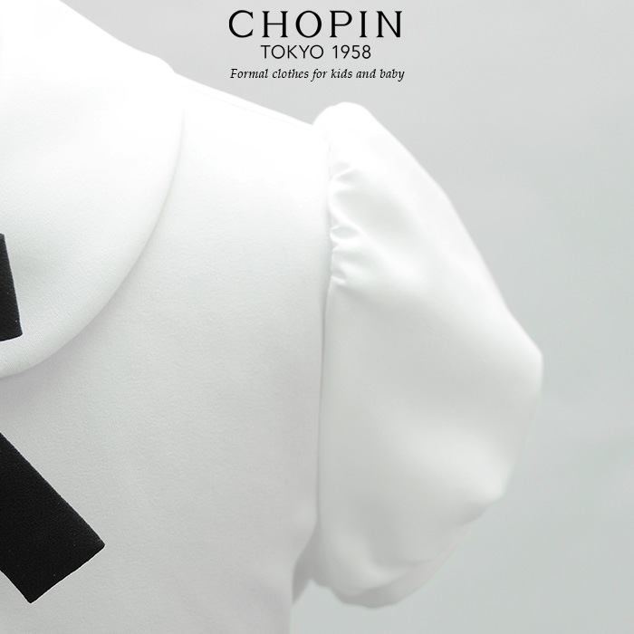 リボン付き丸襟ブラウス 半袖/キッズ 100 110 120 130cm(8833-2301)