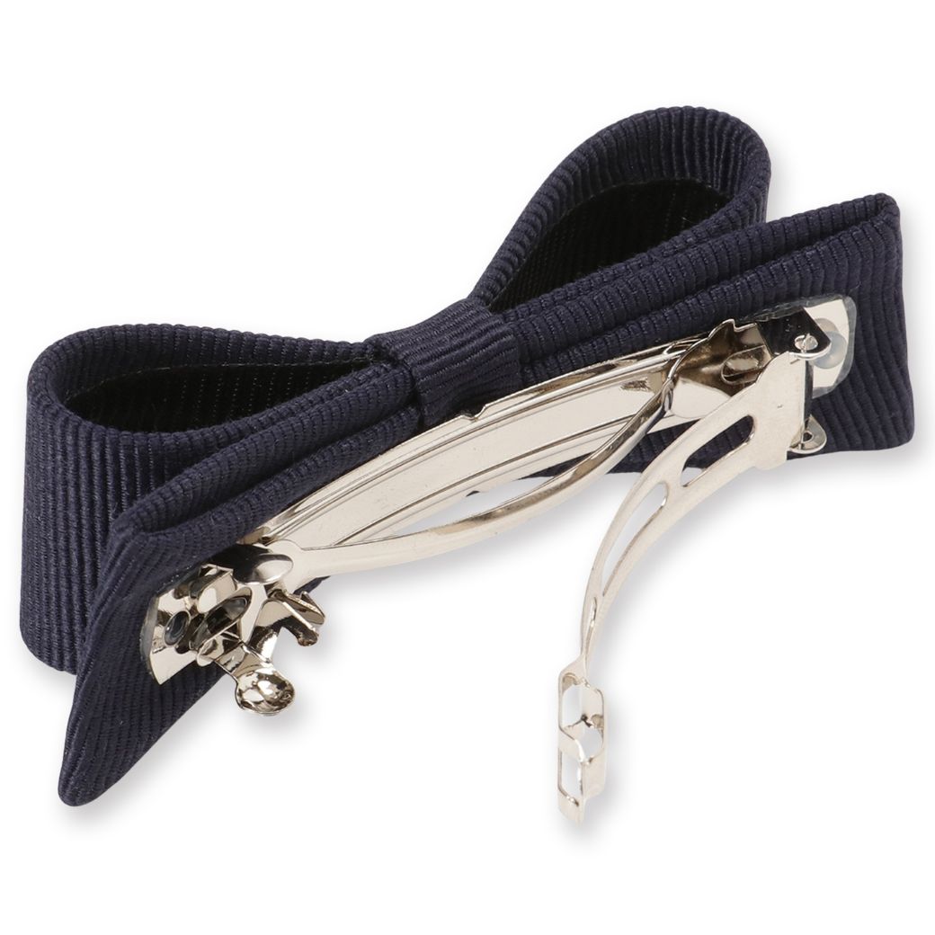 通塾 学校説明会 グログランリボンバレッタ フリー/Free (8490-0006)【価格改定11月1日】