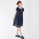 【ジュニア】ポロ風ワンピース COOLMAX140 150 160 170cm (2636-2545) CHOPIN blue/ショパンブルー