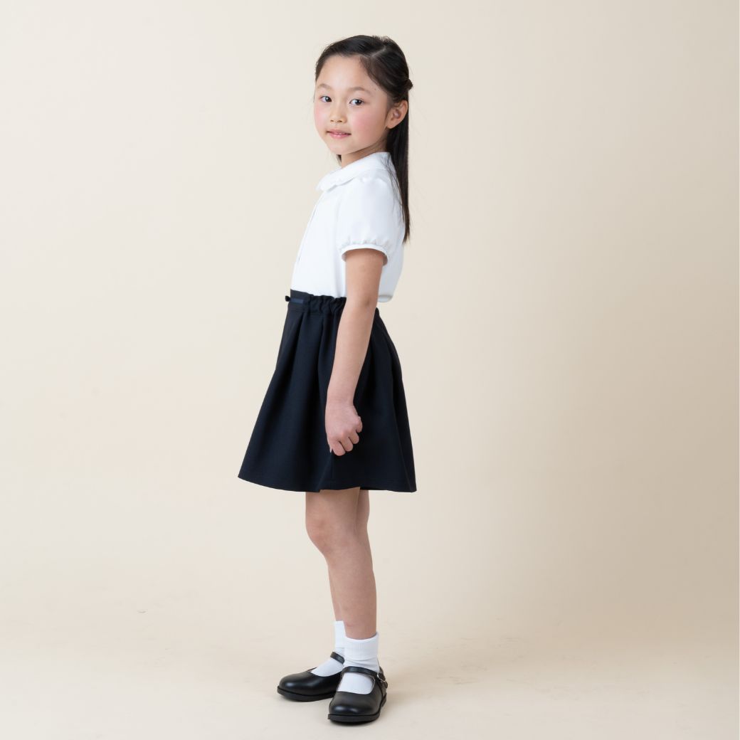 【WEB限定】フォーマル ブラウス 半袖 100 110 120 130cm (2321-2322-2323) CHOPINblue/ショパン ブルー