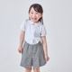 【WEB限定】フォーマル ブラウス 半袖 100 110 120 130cm (2321-2322-2323) CHOPINblue/ショパン ブルー