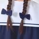 グログランリボンヘアゴム2個セット (8090-0005)