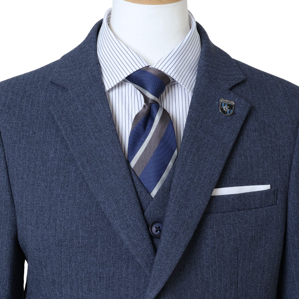 ストライプスリーピーススーツセット 140 150 160 170cm (8371-5604) CHOPIN/ショパン【PRESTIGE LINE】