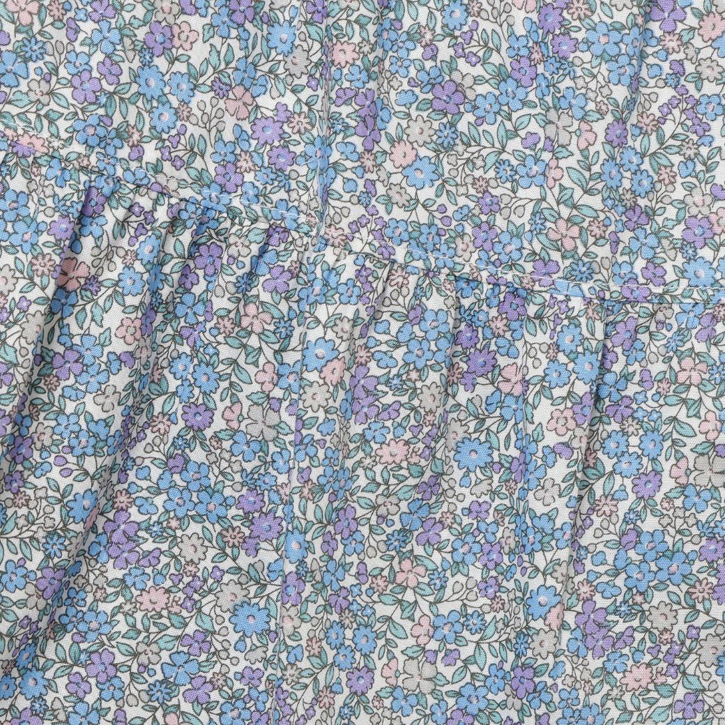 【ファイナルセール50%OFF】フラワーティアードワンピース 90 100cm (2436-7168) CHOPINblue/ショパンブルー