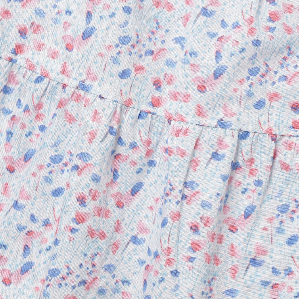 【ファイナルセール50%OFF】フラワーティアードワンピース 90 100cm (2436-7168) CHOPINblue/ショパンブルー