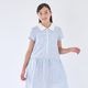 【CLEARANCEセール50％OFF】【ジュニア】マルチストライプジップワンピース 140 150 160cm (2536-7505) CHOPINblue/ショパンブルー
