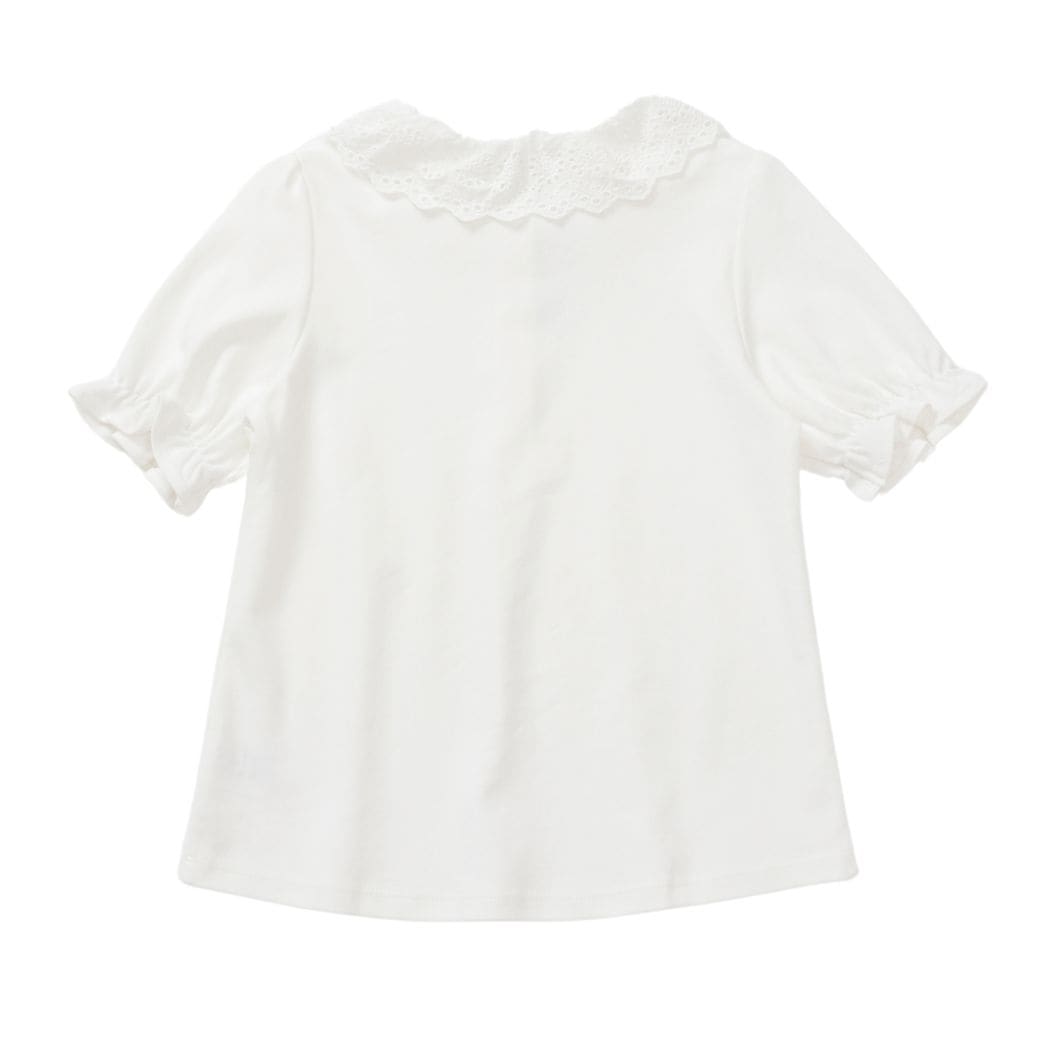 スムースブラウス(半袖) 90 100 110 120 130 140cm (2573-7300) CHOPIN blue/ショパン ブルー