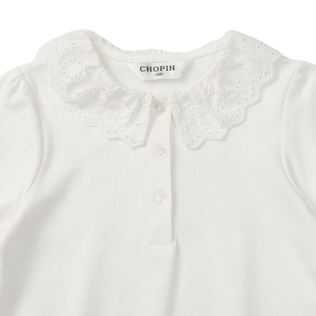 スムースブラウス(半袖) 90 100 110 120 130 140cm (2573-7300) CHOPIN blue/ショパン ブルー