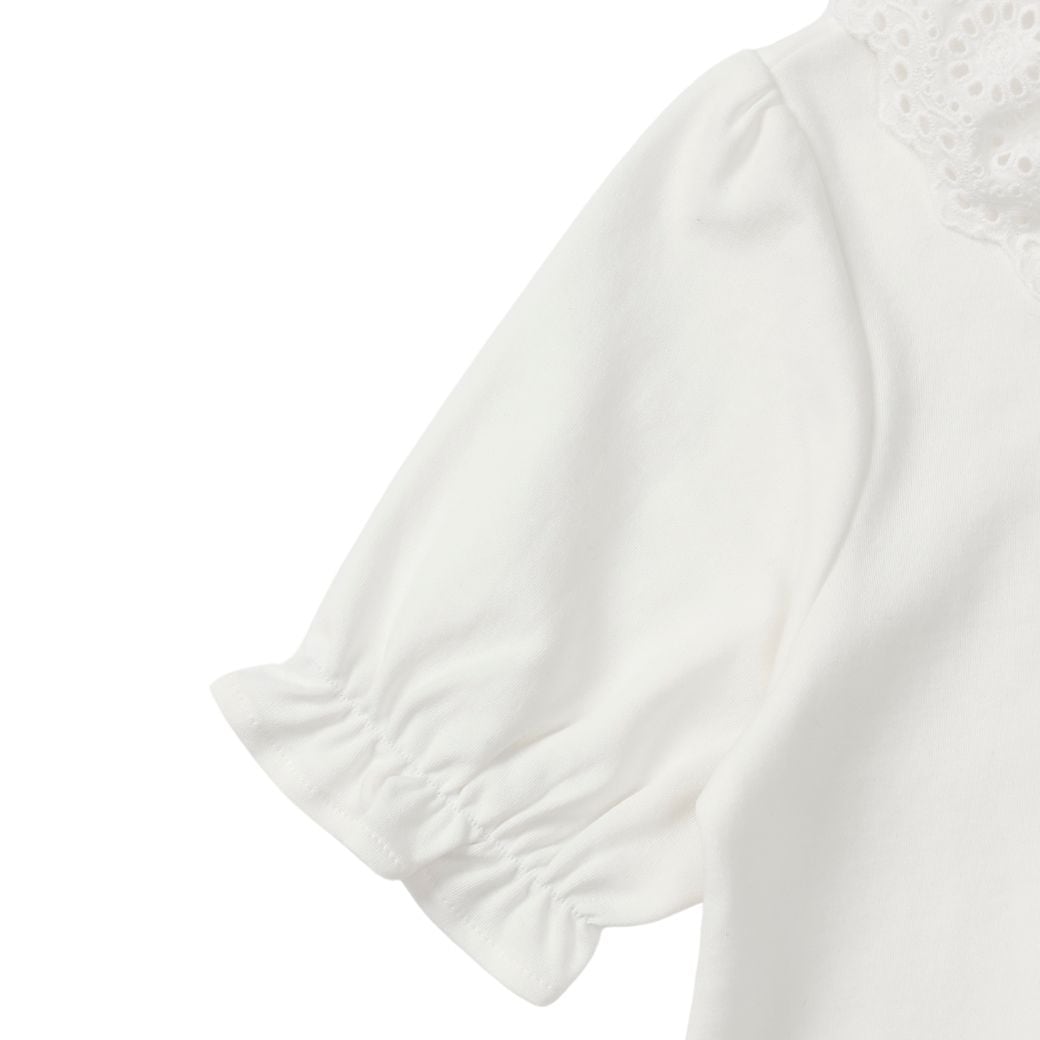 スムースブラウス(半袖) 90 100 110 120 130 140cm (2573-7300) CHOPIN blue/ショパン ブルー