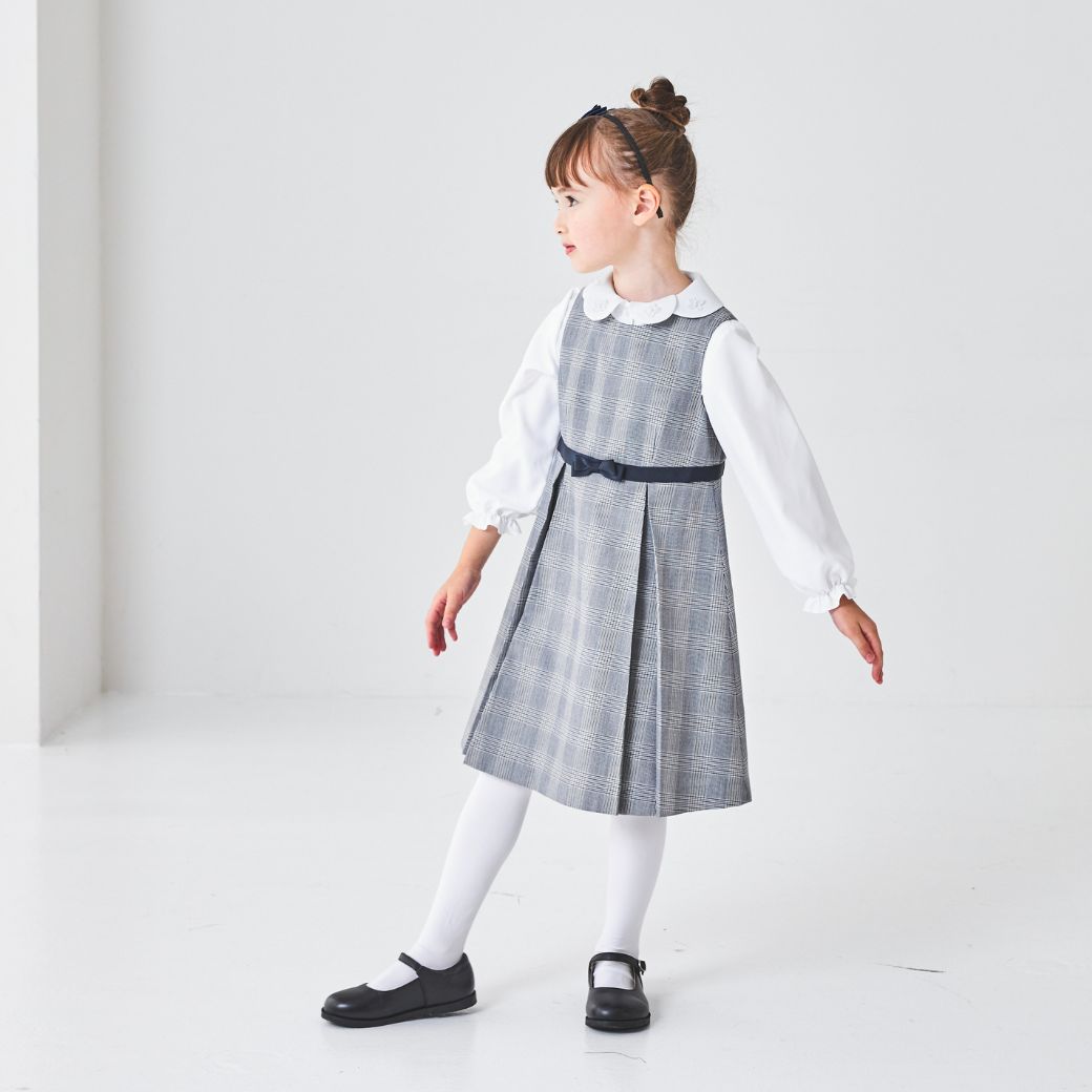 ペタル襟スーツセット 115 120 130 120B 130Bcm (2371-8307) CHOPINblue/ショパン ブルー