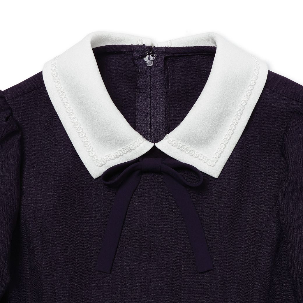 【セール20%OFF】シンプルAラインワンピース 100 110 120 130cm (2376-7355) CHOPINblue/ショパン ブルー