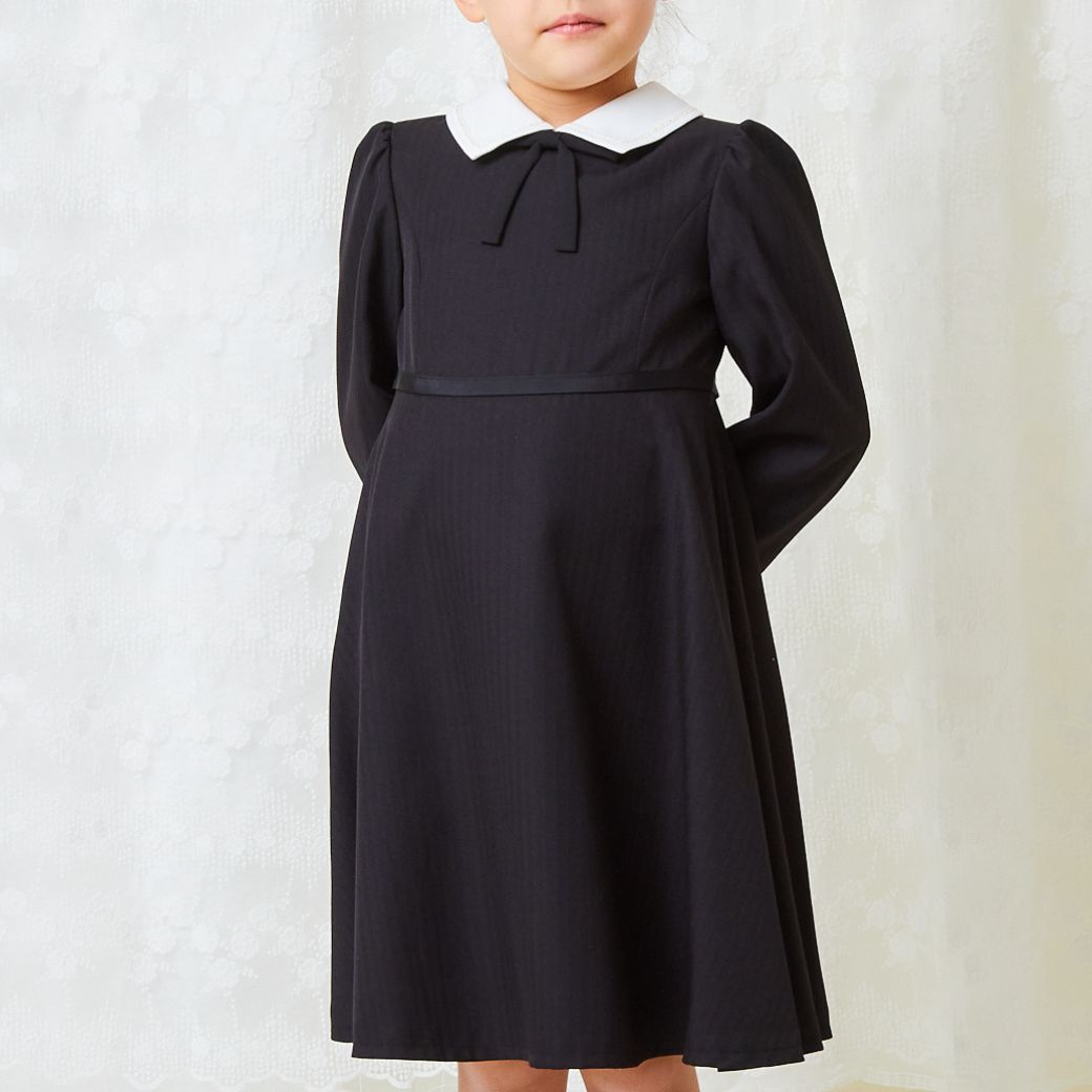 【セール20%OFF】シンプルAラインワンピース 100 110 120 130cm (2376-7355) CHOPINblue/ショパン ブルー