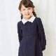 【TIMEセール20%OFF】シンプルAラインワンピース 100 110 120 130cm （2376-7355） CHOPINblue/ショパン ブルー