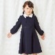 【TIMEセール20%OFF】シンプルAラインワンピース 100 110 120 130cm （2376-7355） CHOPINblue/ショパン ブルー
