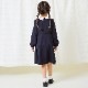 【TIMEセール20%OFF】シンプルAラインワンピース 100 110 120 130cm （2376-7355） CHOPINblue/ショパン ブルー