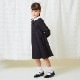 【TIMEセール20%OFF】シンプルAラインワンピース 100 110 120 130cm （2376-7355） CHOPINblue/ショパン ブルー
