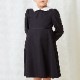 【TIMEセール20%OFF】シンプルAラインワンピース 100 110 120 130cm （2376-7355） CHOPINblue/ショパン ブルー