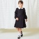 【TIMEセール20%OFF】シンプルAラインワンピース 100 110 120 130cm （2376-7355） CHOPINblue/ショパン ブルー