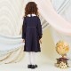 【TIMEセール20%OFF】シンプルAラインワンピース 100 110 120 130cm （2376-7355） CHOPINblue/ショパン ブルー