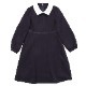 【TIMEセール20%OFF】シンプルAラインワンピース 100 110 120 130cm （2376-7355） CHOPINblue/ショパン ブルー
