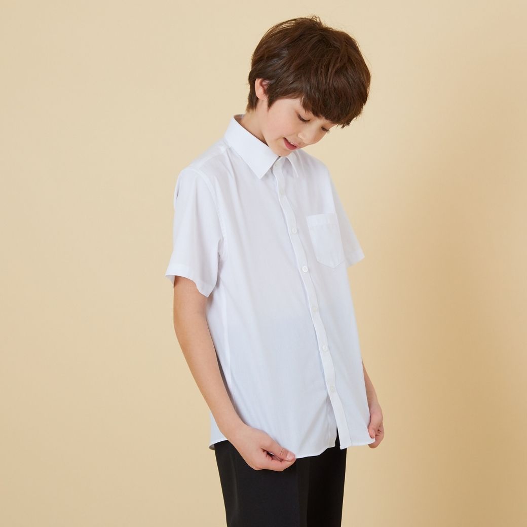 ジュニア 半袖ベーシックシャツ 140 150 160 170cm (2433-5601) CHOPINblue/ショパンブルー