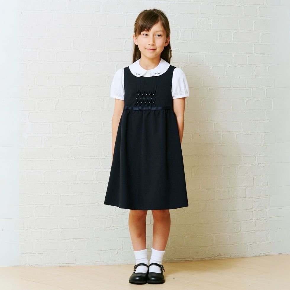 【TIMEセール45%OFF】ハンドワークスモッキング刺繍ジャンパースカート100 110 120 130cm(8376-8301) CHOPIN/ショパン