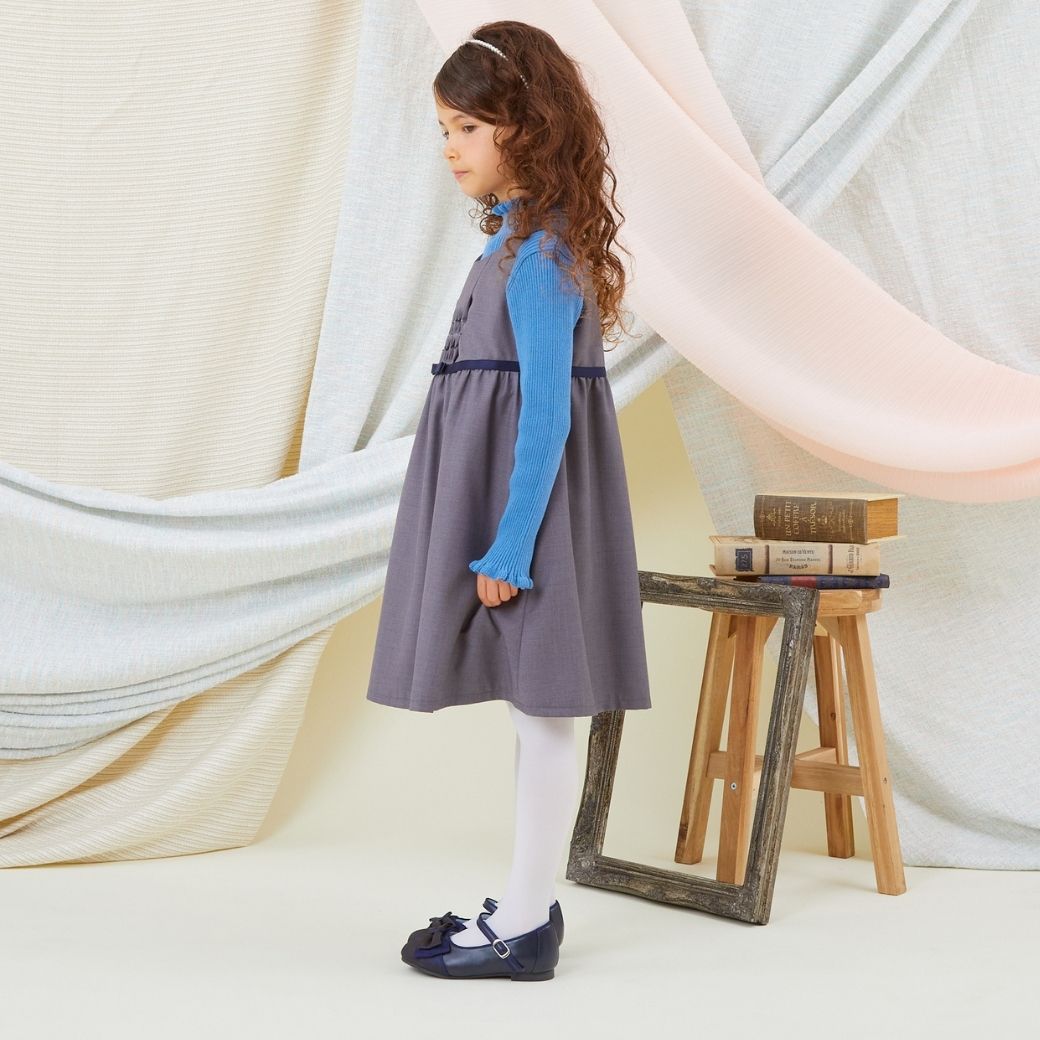 【TIMEセール45%OFF】ハンドワークスモッキング刺繍ジャンパースカート100 110 120 130cm(8376-8301) CHOPIN/ショパン