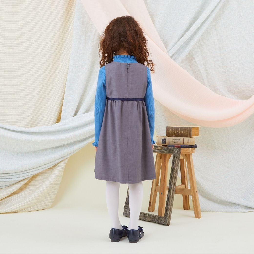 【TIMEセール45%OFF】ハンドワークスモッキング刺繍ジャンパースカート100 110 120 130cm(8376-8301) CHOPIN/ショパン