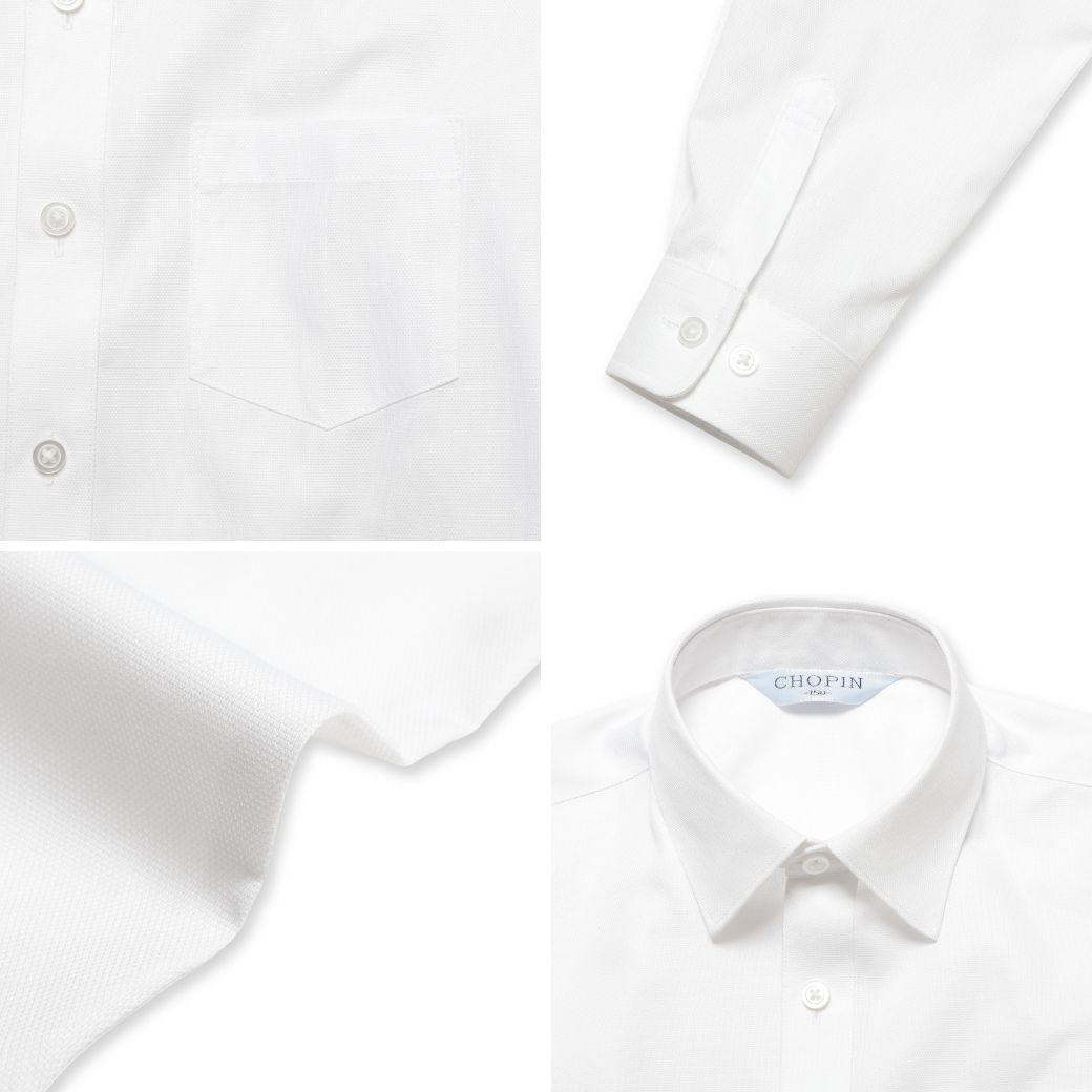 ジュニア長袖ベーシックシャツ 140 150 160 170cm (2433-5600) CHOPINblue/ショパンブルー