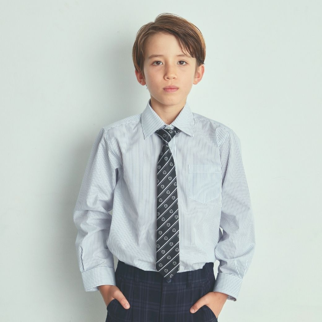 ジュニア長袖ベーシックシャツ 140 150 160 170cm (2433-5600) CHOPINblue/ショパンブルー