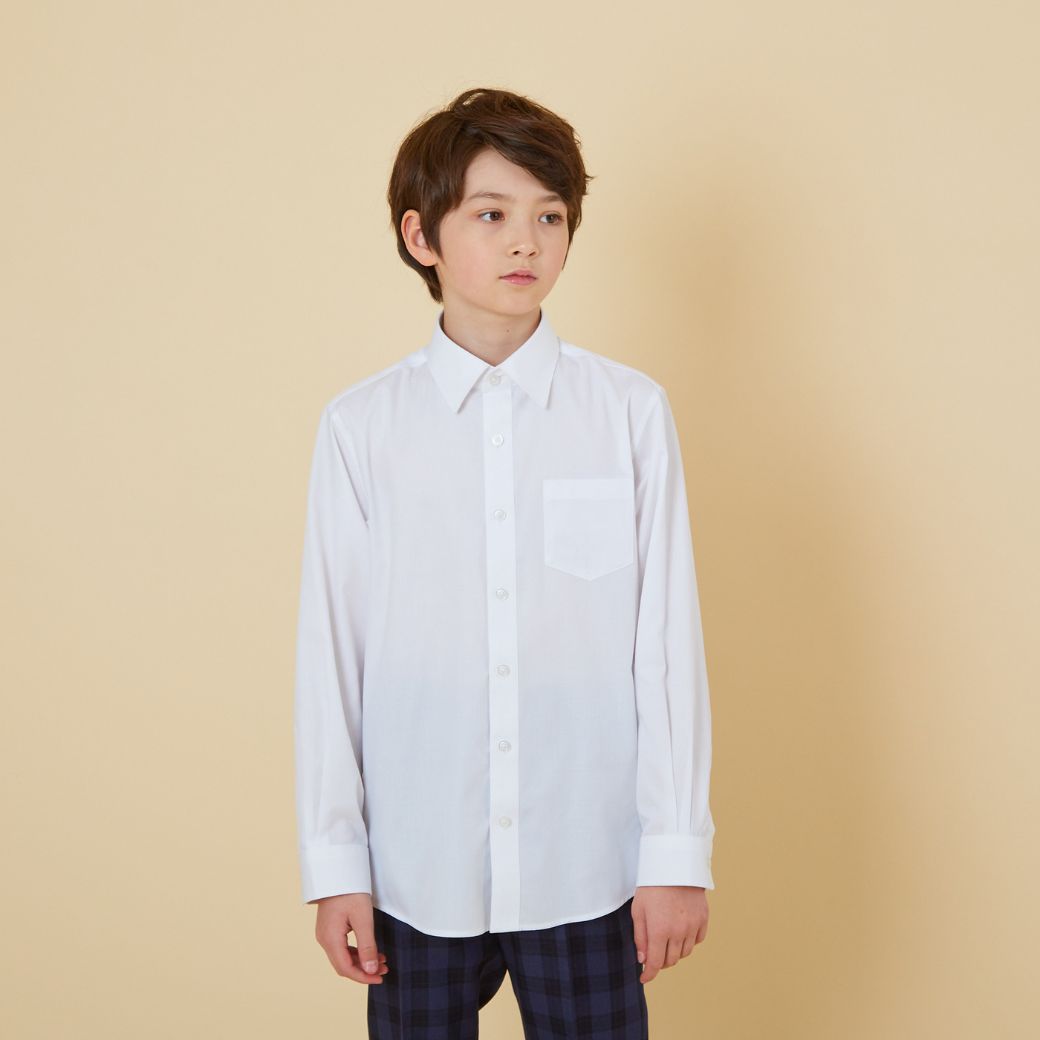 ジュニア長袖ベーシックシャツ 140 150 160 170cm (2433-5600) CHOPINblue/ショパンブルー