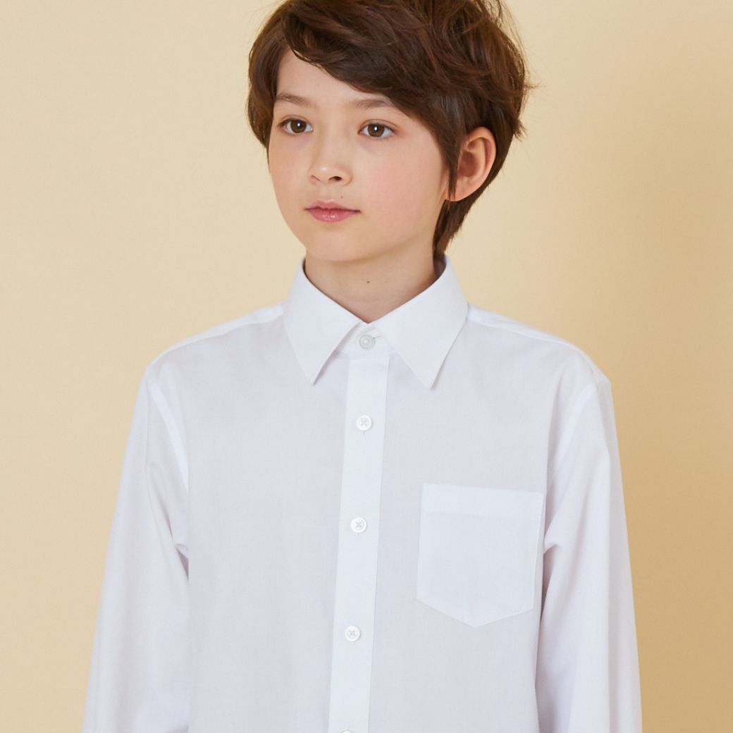 ジュニア長袖ベーシックシャツ 140 150 160 170cm (2433-5600) CHOPINblue/ショパンブルー