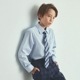 ジュニア長袖ベーシックシャツ 140 150 160 170cm (2433-5600) CHOPINblue/ショパンブルー
