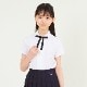 子供 喪服 フォーマル 女の子 リボン付きブラウス 半袖/ジュニア 140 150 160cm(8833-2501)