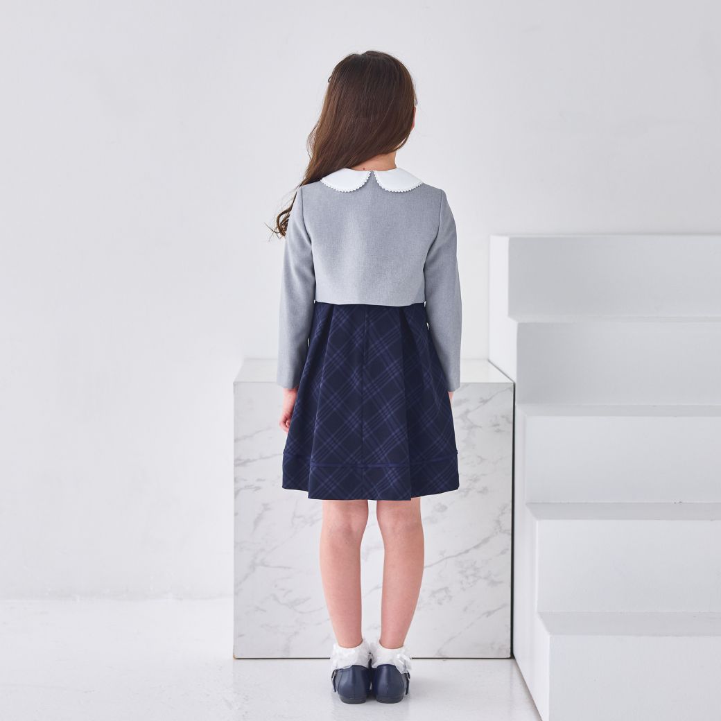 【新色追加】10/17 18時より再入荷!<大人気>格子柄アンサンブル 115 120 130cm 120B 130Bcm(8101-9301)【Tdスーツバックプレゼント】