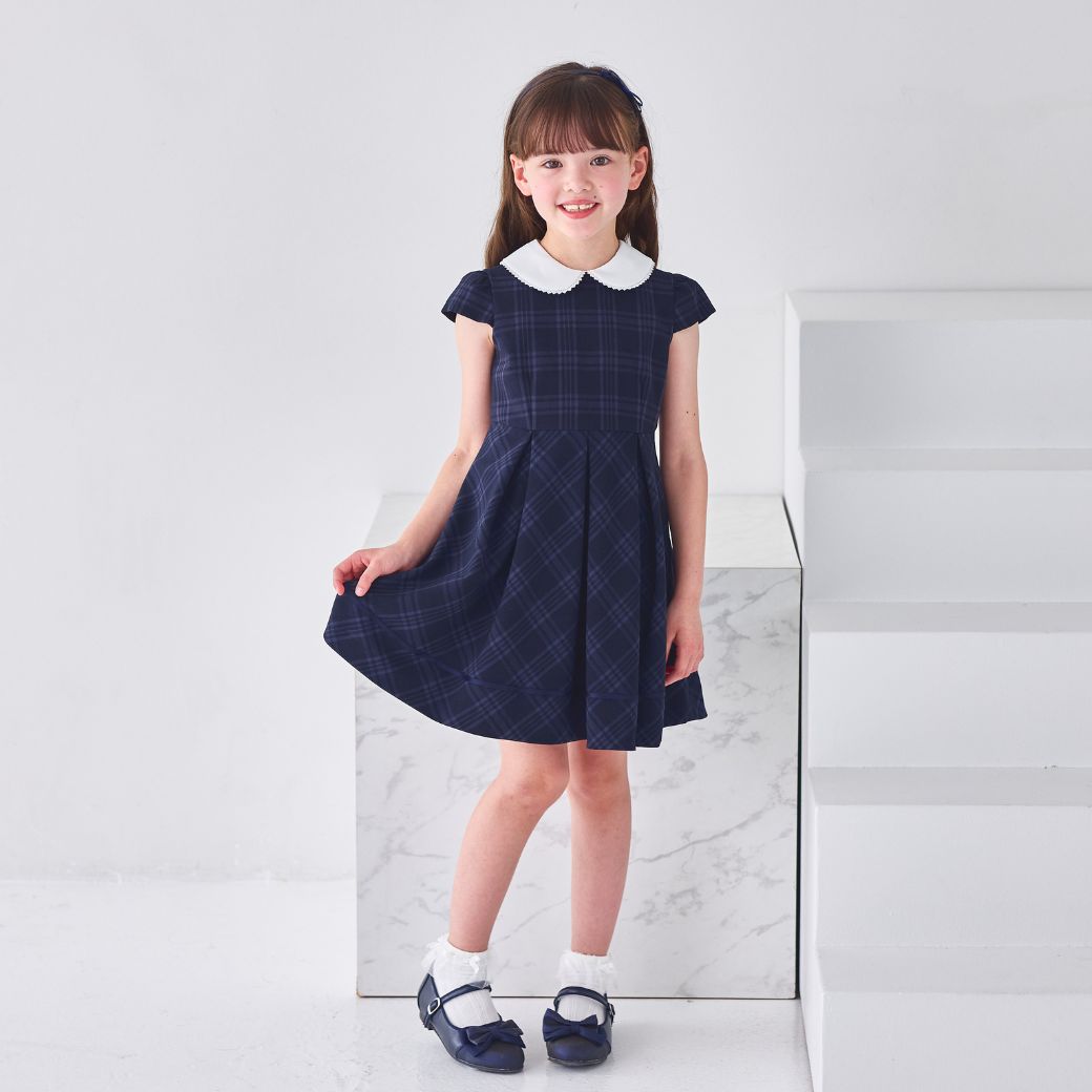 【新色追加】10/17 18時より再入荷!<大人気>格子柄アンサンブル 115 120 130cm 120B 130Bcm(8101-9301)【Tdスーツバックプレゼント】