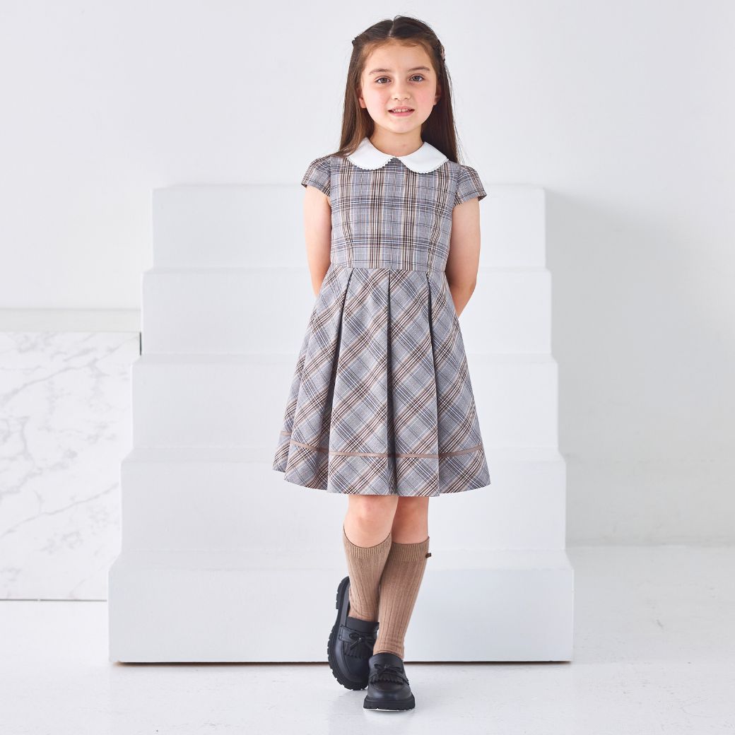 【新色追加】10/17 18時より再入荷!<大人気>格子柄アンサンブル 115 120 130cm 120B 130Bcm(8101-9301)【Tdスーツバックプレゼント】