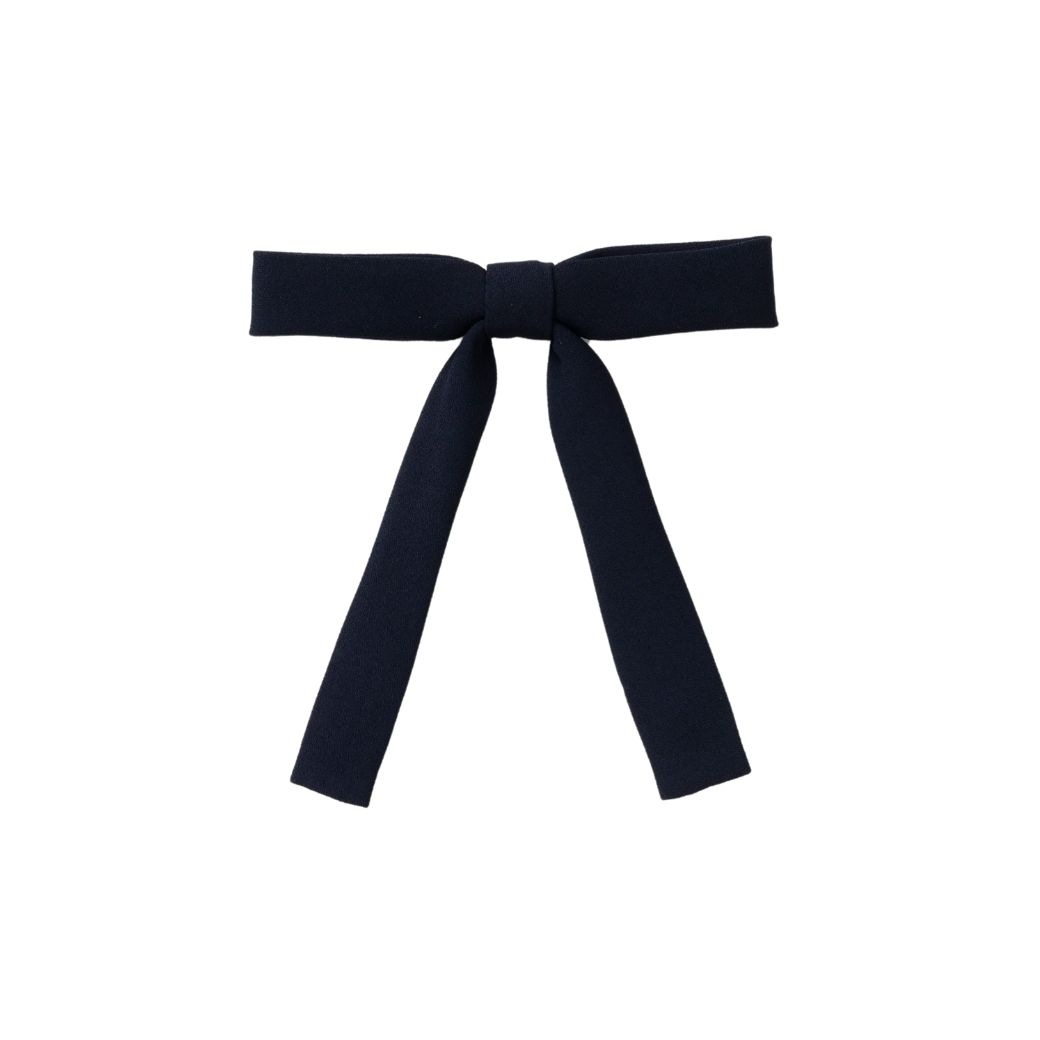 ネイビーリボン付きブラウス 半袖 140 150 160 170cm (2593-2505) CHOPINblue/ショパンブルー