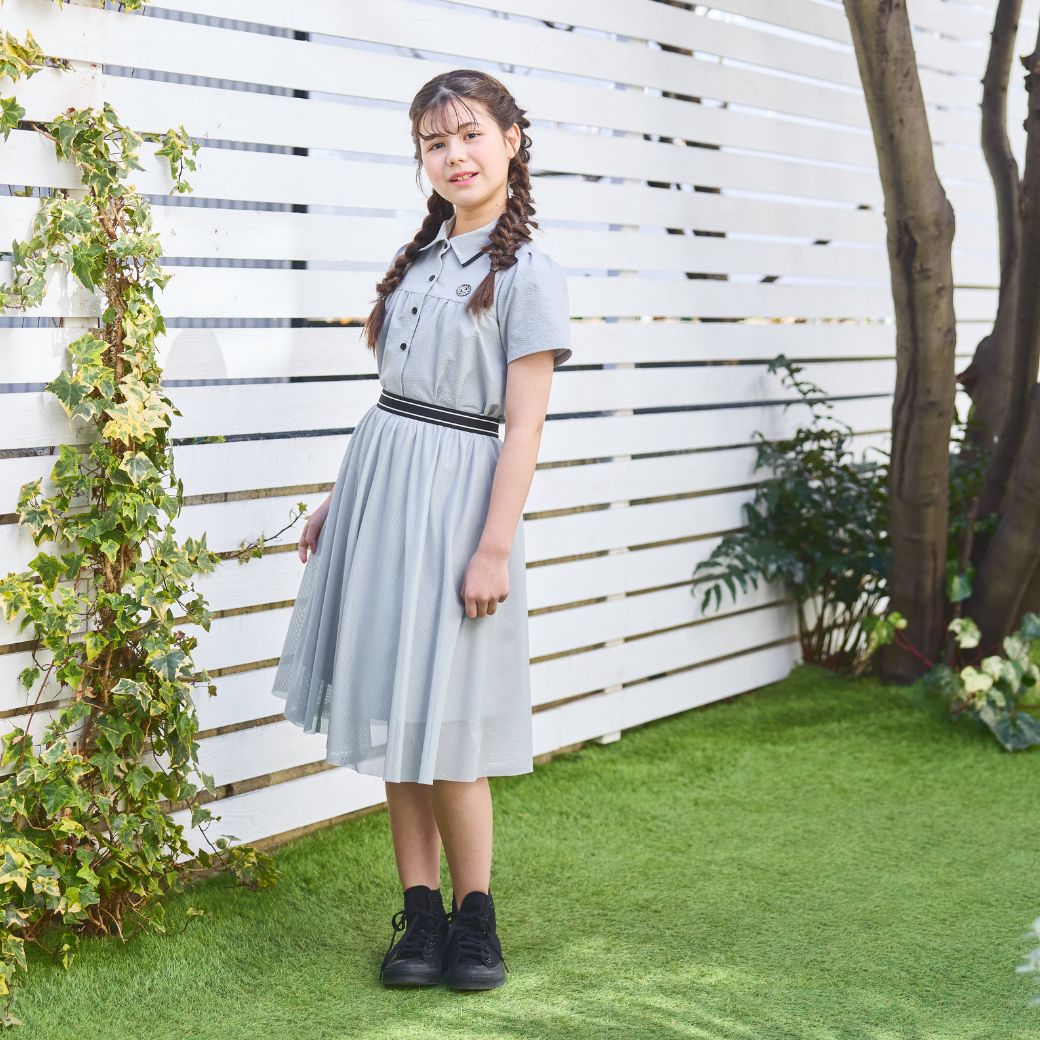 2WAYスイッチングワンピースセット 140 150 160 170cm (2576-2502) CHOPIN blue/ショパン ブルー