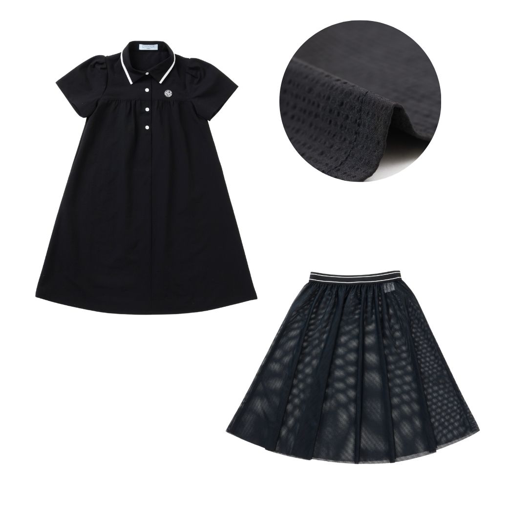 2WAYスイッチングワンピースセット 140 150 160 170cm (2576-2502) CHOPIN blue/ショパン ブルー