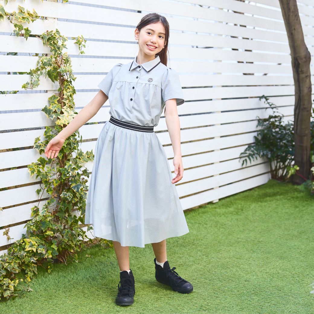 2WAYスイッチングワンピースセット 140 150 160 170cm (2576-2502) CHOPIN blue/ショパン ブルー
