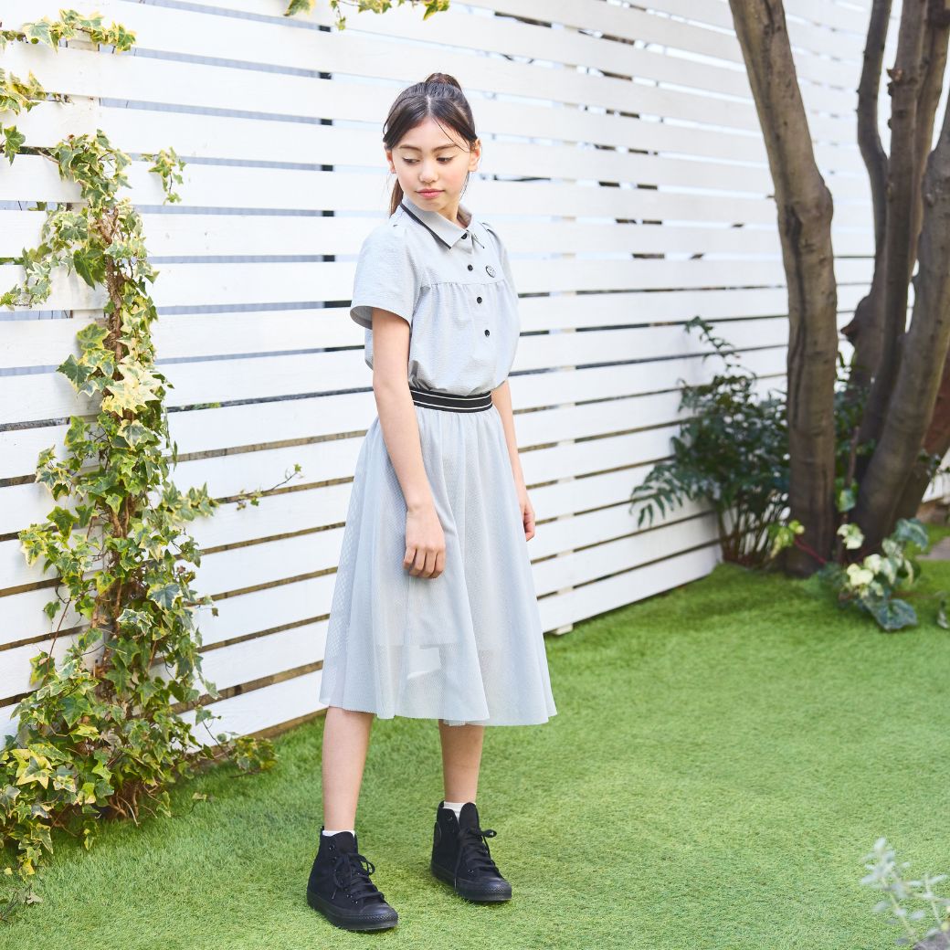 2WAYスイッチングワンピースセット 140 150 160 170cm (2576-2502) CHOPIN blue/ショパン ブルー