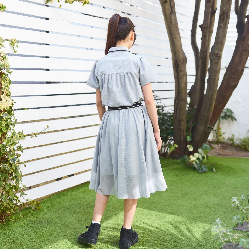 2WAYスイッチングワンピースセット 140 150 160 170cm (2576-2502) CHOPIN blue/ショパン ブルー