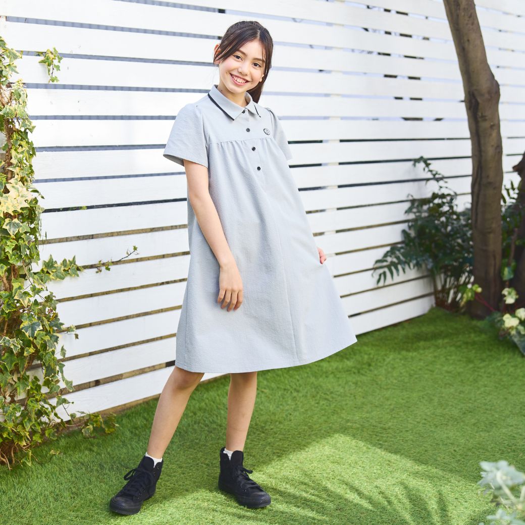 2WAYスイッチングワンピースセット 140 150 160 170cm (2576-2502) CHOPIN blue/ショパン ブルー