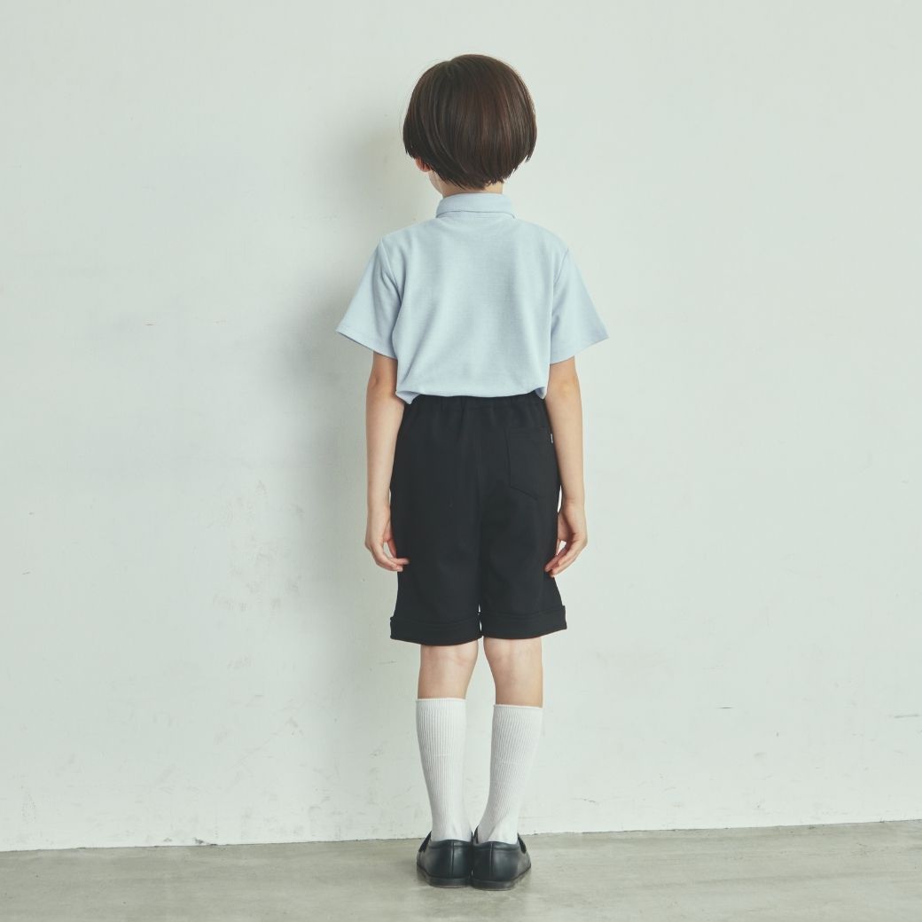 鹿の子プルオーバーシャツ 100 110 120 130 140cm (2433-5403) CHOPINblue/ショパンブルー