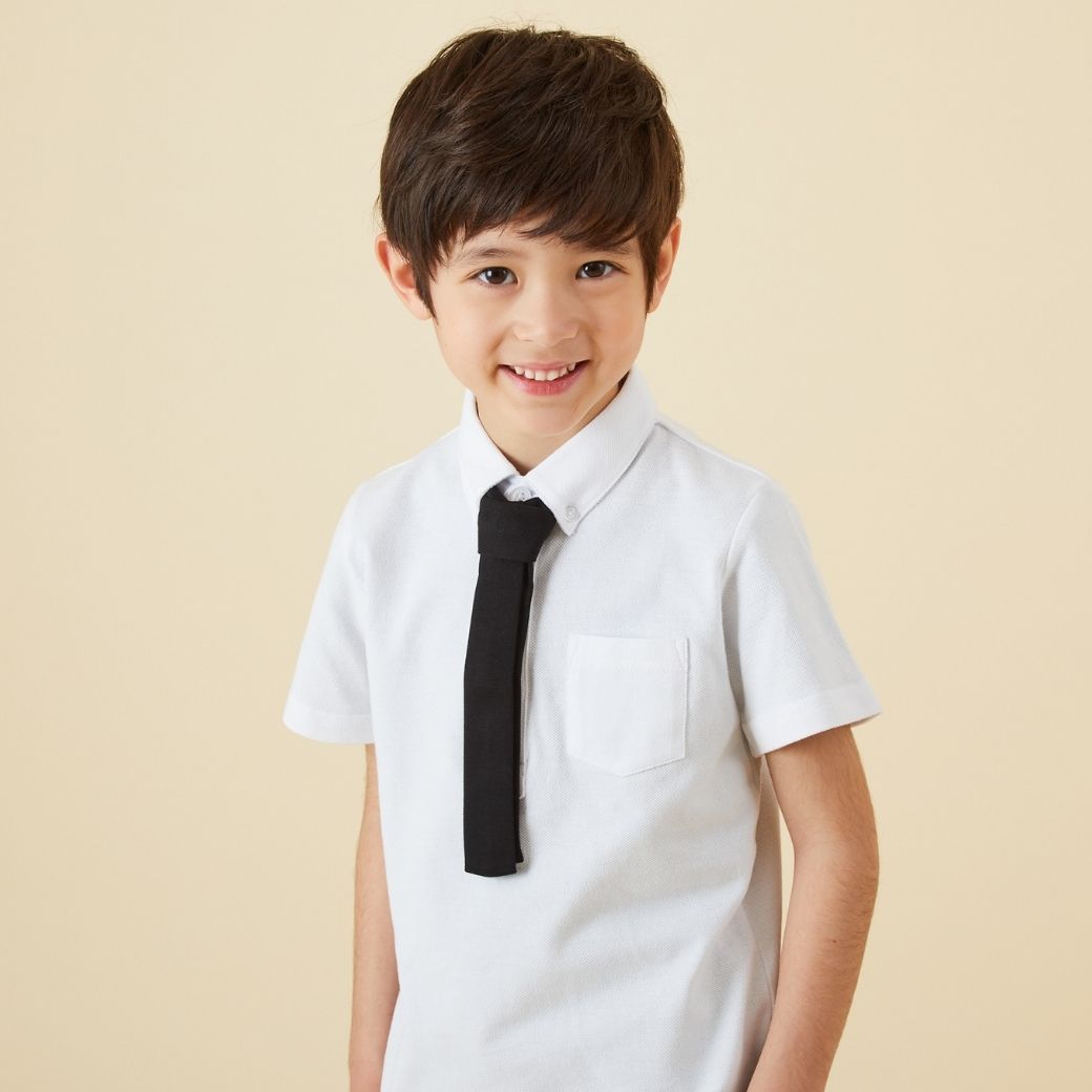 鹿の子プルオーバーシャツ 100 110 120 130 140cm (2433-5403) CHOPINblue/ショパンブルー