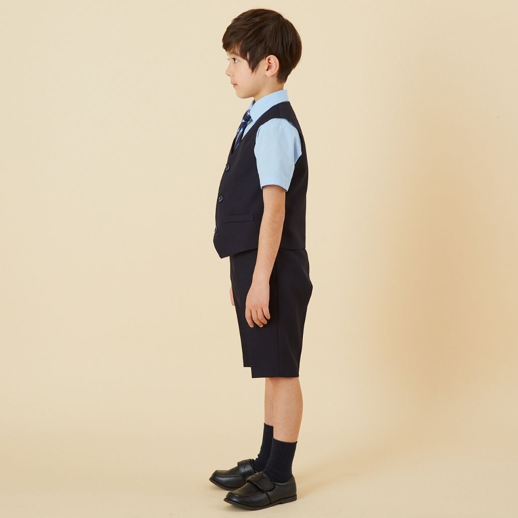 半袖ベストスーツ 100 110 120 130cm (2431-5406) CHOPINblue/ショパンブルー