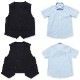 半袖ベストスーツ 100 110 120 130cm (2431-5406) CHOPINblue/ショパンブルー